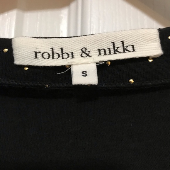 Robbie & Nikki sleeveless top with gold dots Event wear Size Small - Picture 5 of 9